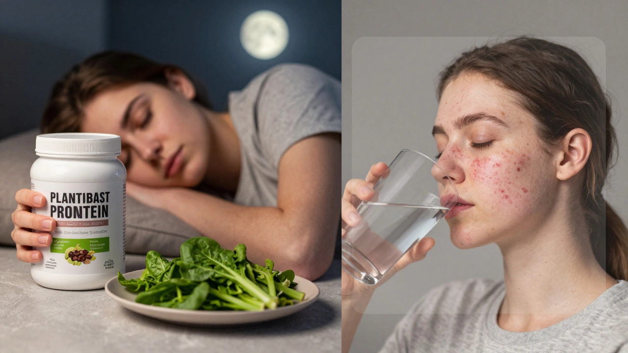 Сбалансированный образ жизни: растительный протеин, овощи и сон улучшают кожу